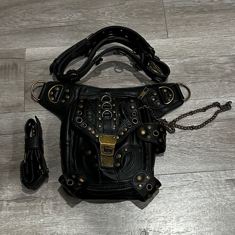 Leather Adjustable Waist Bag/Purse